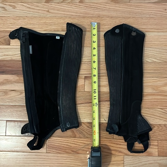 Black Riding Half Chaps - Picture 6 of 8